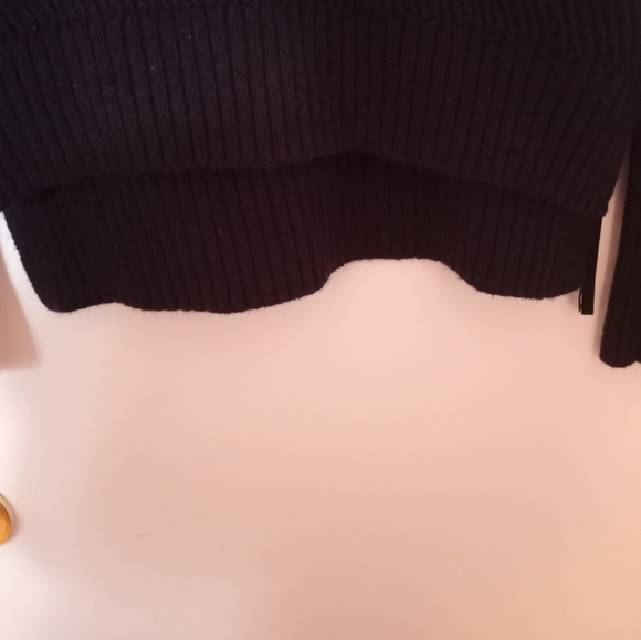 Smart Set navy blue knit sweater with side zipper (size L) - Picture 5 of 6